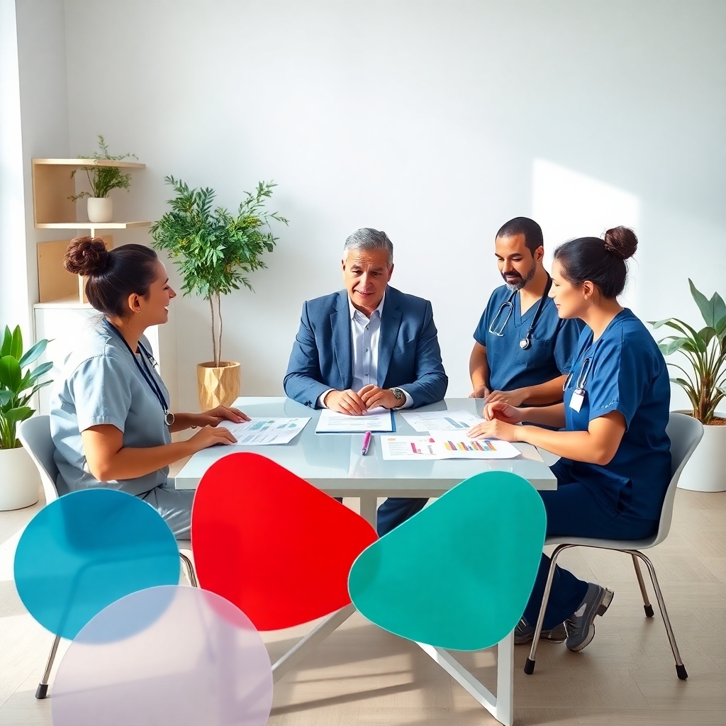 Professional home health care team providing quality patient care