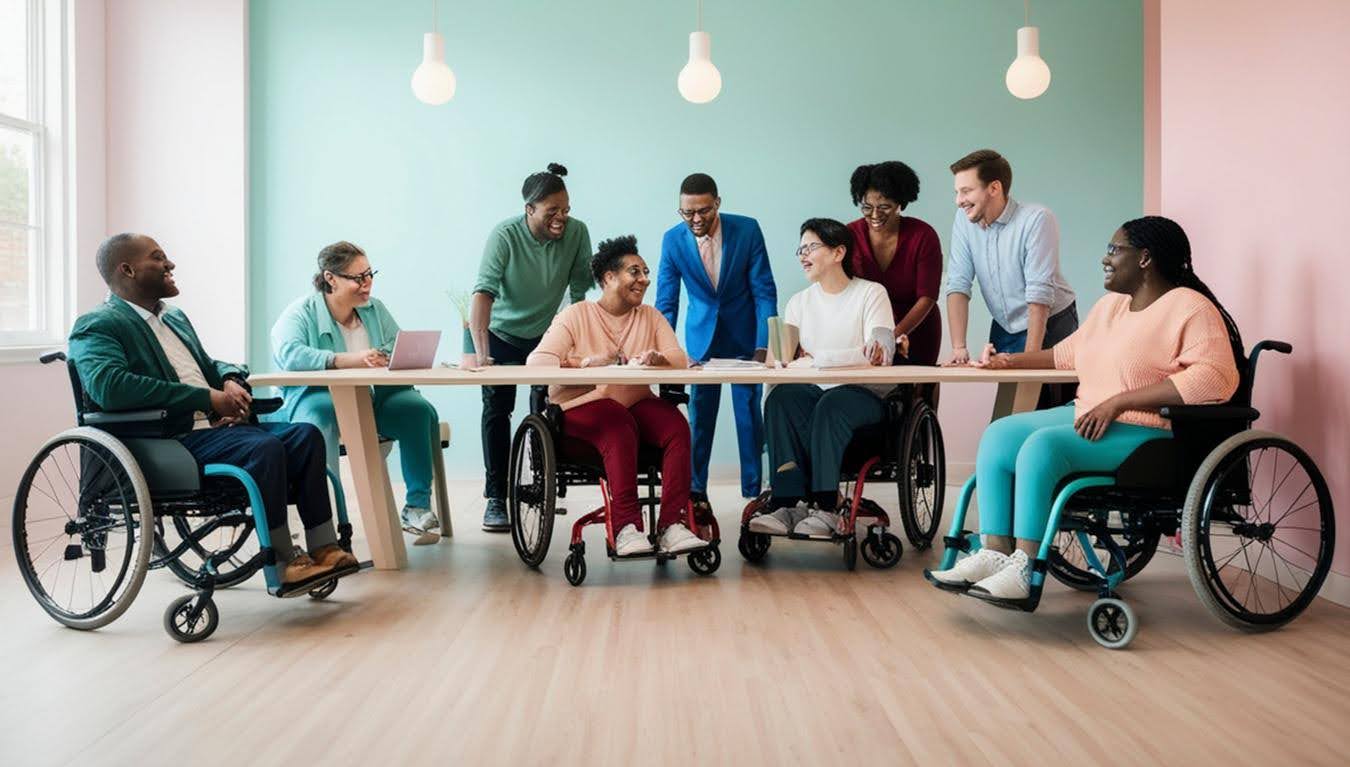 CTK Advisors explaining the role of a QIDP to a diverse group of disability support professionals during a training session focused on quality care and regulatory compliance.
