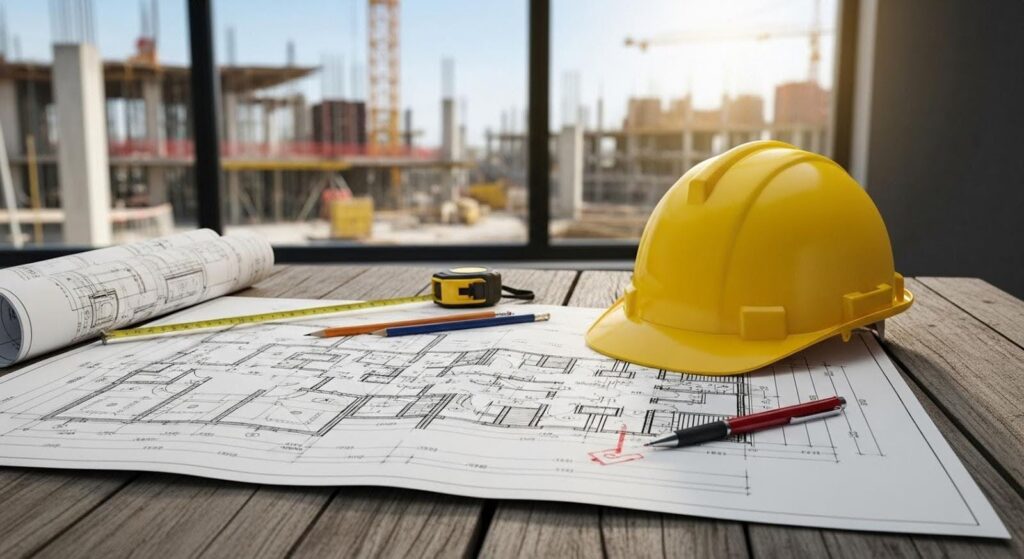 CTK Advisors supporting fire safety planning for adult day health centers, featuring building plans, safety equipment, and compliance-focused fire safety preparation.